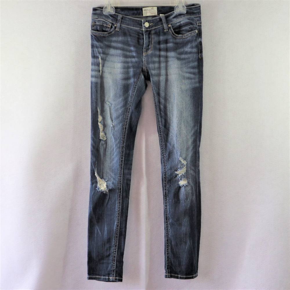 BKE Distressed Skinny Jeans BUCKLE 26 31.5 Inseam